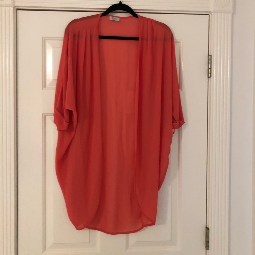 Tobi coral kimono NWOT